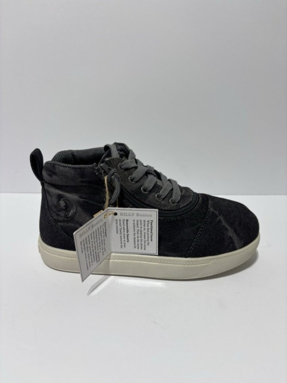 Billy Footwear Kids’ Billy Short Wrap II Sneakers Black, Boys’ Size 2 Extra Wide